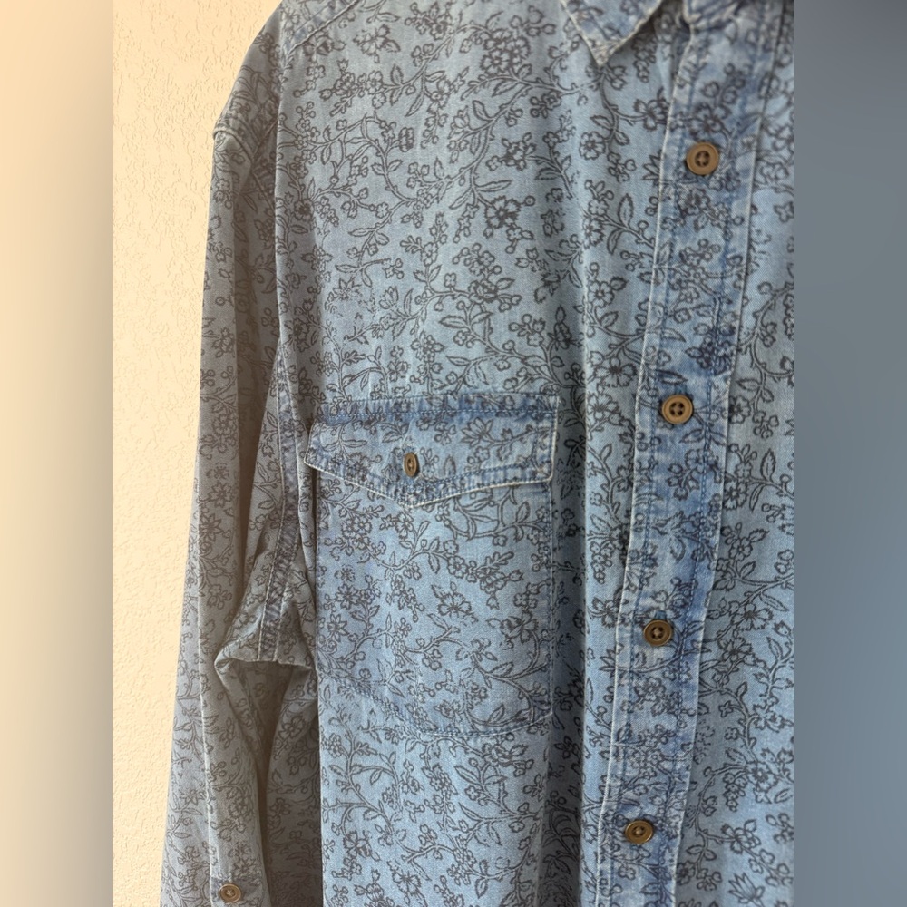 Mossimo pattern jean button down - Picture 11 of 12